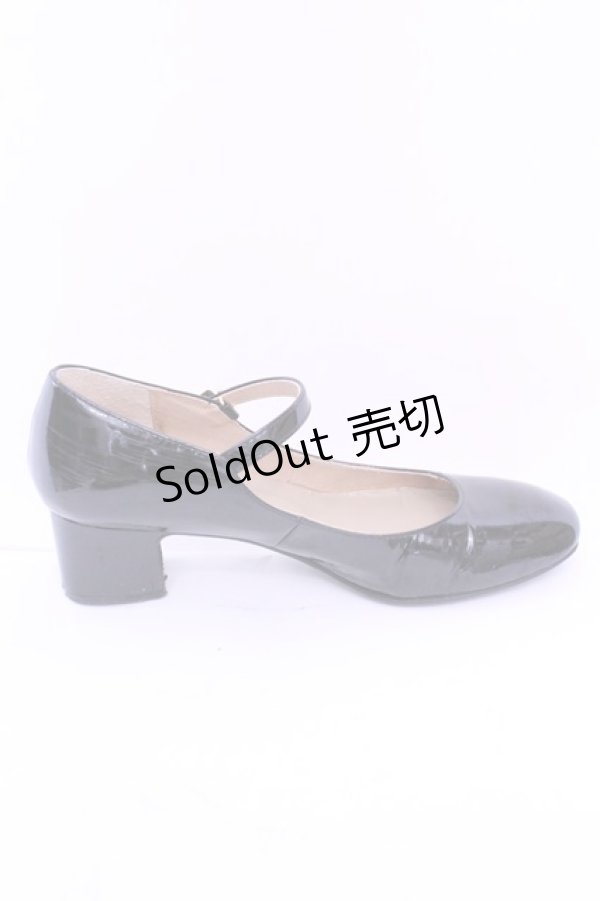 画像5: あしながおじさん / エナメルパンプス 23.5ｃｍ クロ O-25-12-26-1011-PU-SH-OW-ZT088 (5)