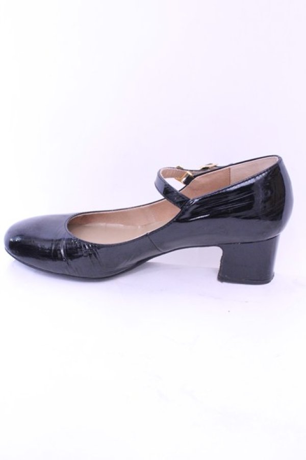 画像8: あしながおじさん / エナメルパンプス 23.5ｃｍ クロ O-25-12-26-1011-PU-SH-OW-OS (8)