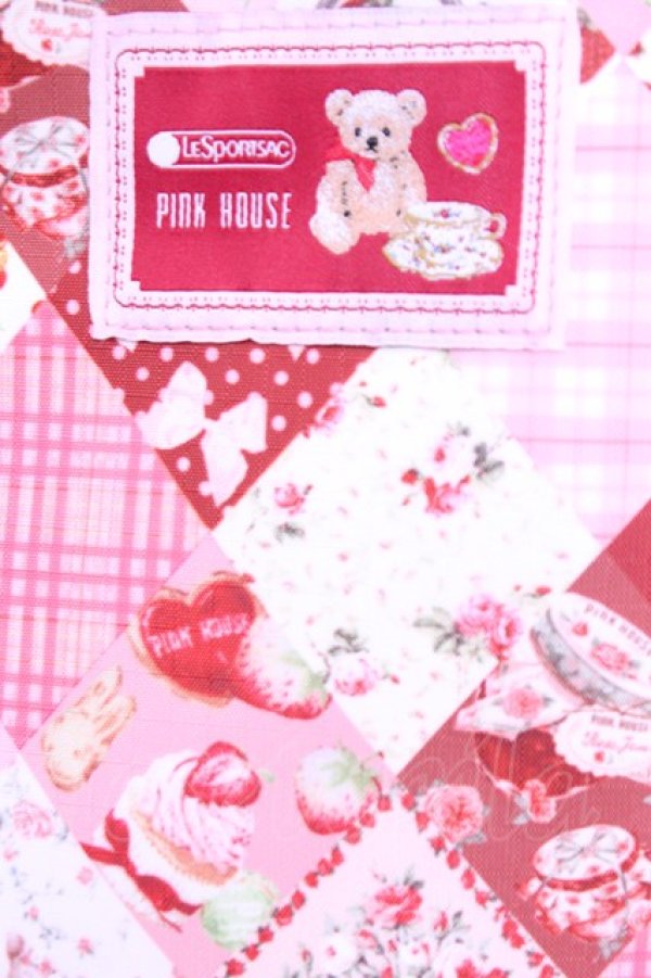画像2: PINK HOUSE / 【LeSportsac×PINK HOUSE】BUCKET TOTE　バケットトート  PHティーパーティー O-25-12-26-1025-LO-BG-OW-OS (2)