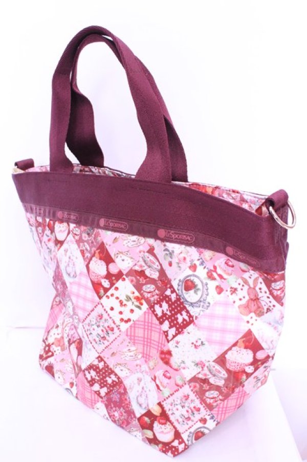 画像3: PINK HOUSE / 【LeSportsac×PINK HOUSE】BUCKET TOTE　バケットトート  PHティーパーティー O-25-12-26-1025-LO-BG-OW-OS (3)