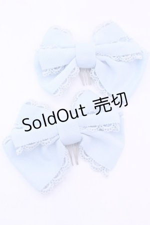 画像: Angelic Pretty / 両山ハートレースコーム  サックス O-25-12-26-1034-AP-AC-IG-ZT0104R