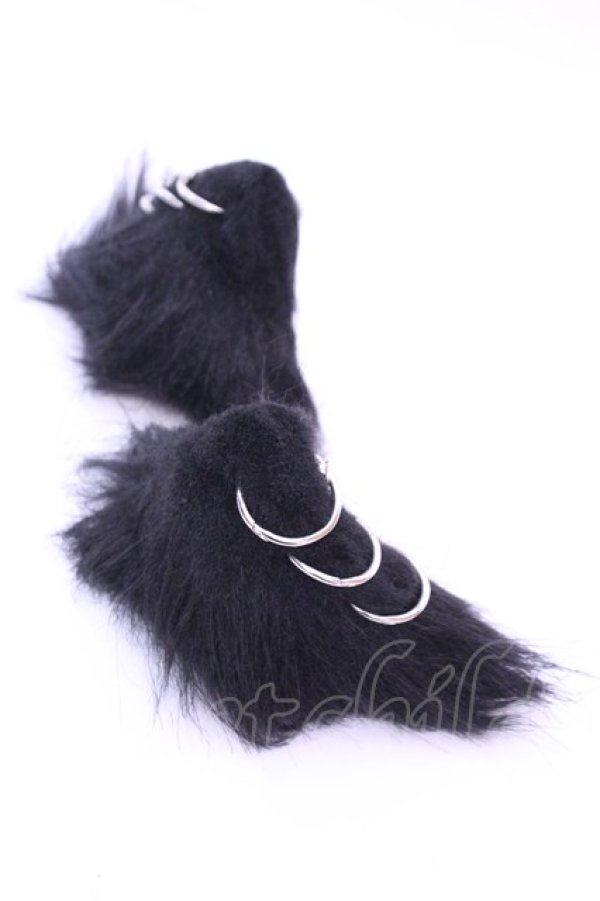 画像2: ililil / CV Select猫耳ヘアピン  ブラック×シルバー O-25-12-26-1036-PU-AC-IG-OS (2)