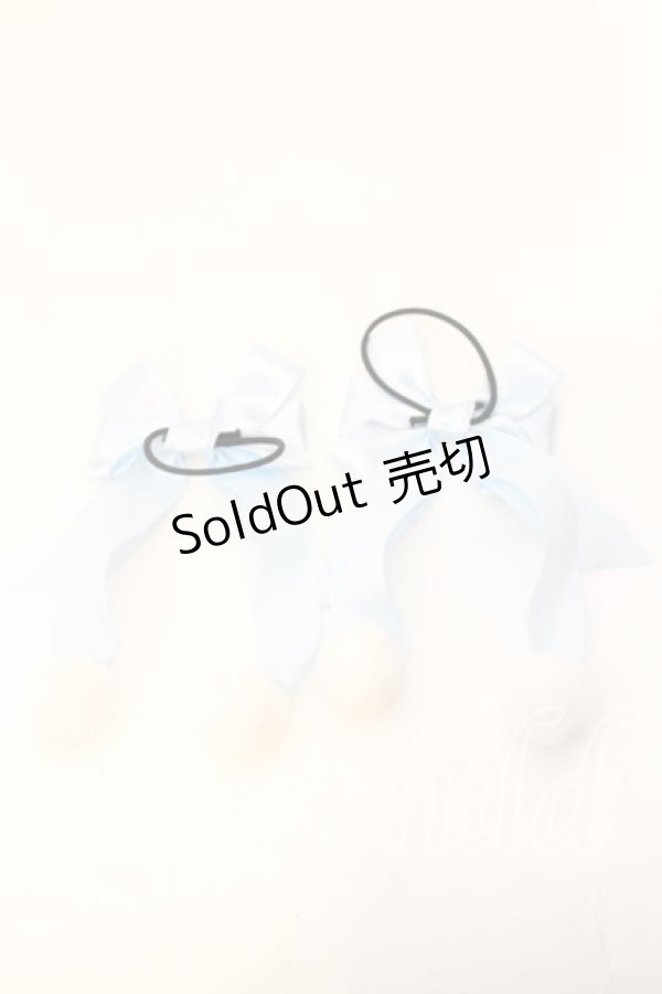 画像2: melonDOLL / うさぎのしっぽりぼん  サックス O-25-12-26-009-LO-AC-IG-OS (2)