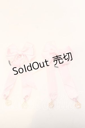 画像: melonDOLL / 肉球りぼん  ピンク O-25-12-26-012-LO-AC-IG-OS