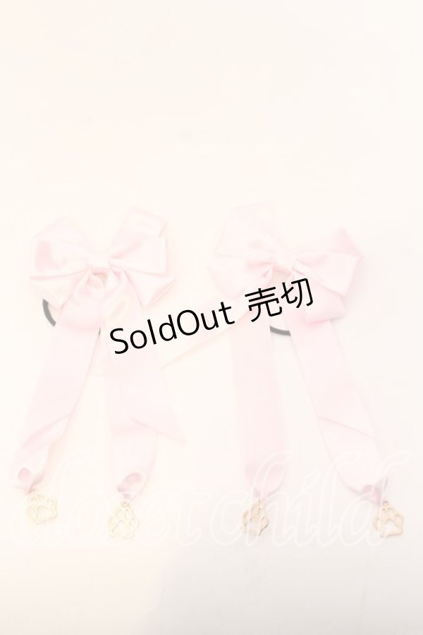 画像1: melonDOLL / 肉球りぼん  ピンク O-25-12-26-012-LO-AC-IG-OS (1)