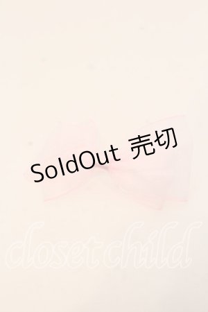 画像: melonDOLL / ぱうーりぼんりんぐ  ピンク O-25-12-26-017-LO-AC-IG-OS