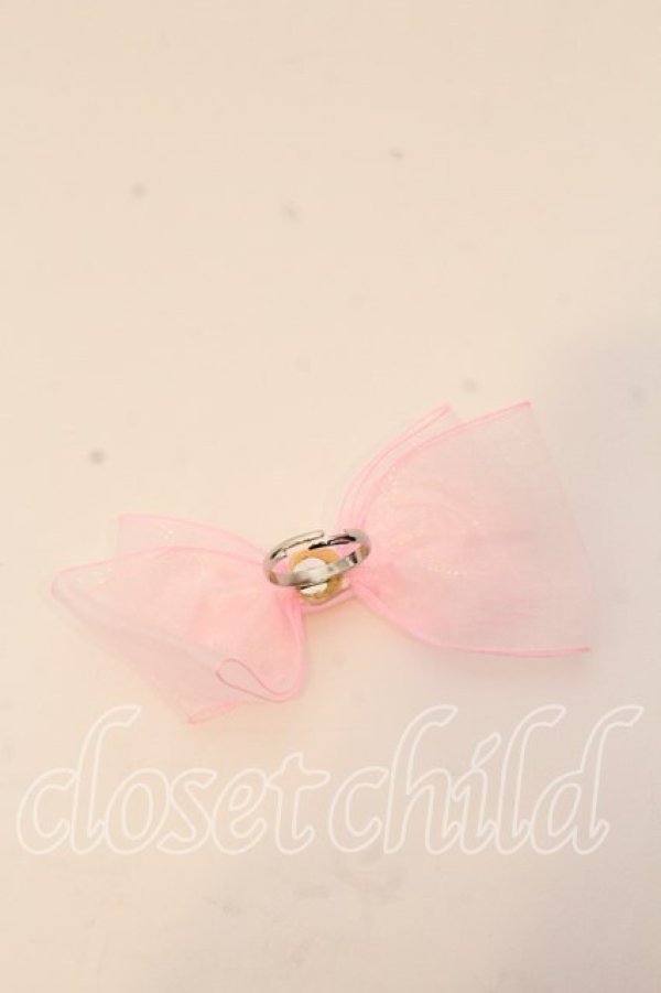 画像2: melonDOLL / ぱうーりぼんりんぐ  ピンク O-25-12-26-017-LO-AC-IG-OS (2)