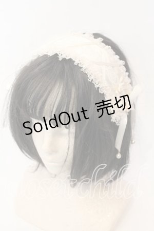 画像: axes femme / レースアップヘッドドレス  生成り O-25-12-26-002-AX-AC-IG-OS