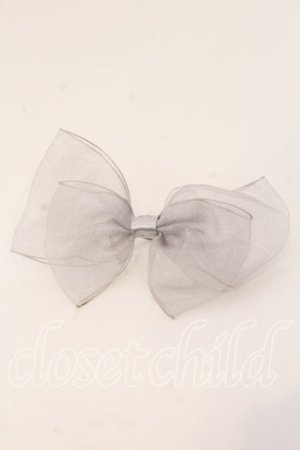 画像: melonDOLL / ぱうーりぼんりんぐ  グレー O-25-12-26-020-LO-AC-IG-OS