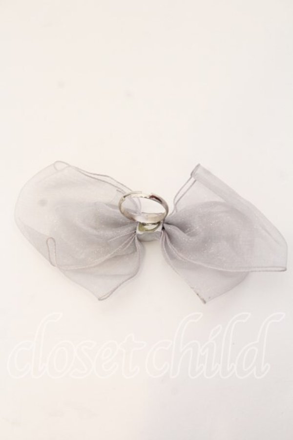 画像2: melonDOLL / ぱうーりぼんりんぐ  グレー O-25-12-26-020-LO-AC-IG-OS (2)