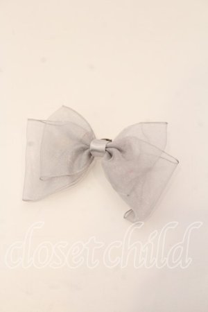 画像: melonDOLL / ぱうーりぼんりんぐ  グレー O-25-12-26-021-LO-AC-IG-OS