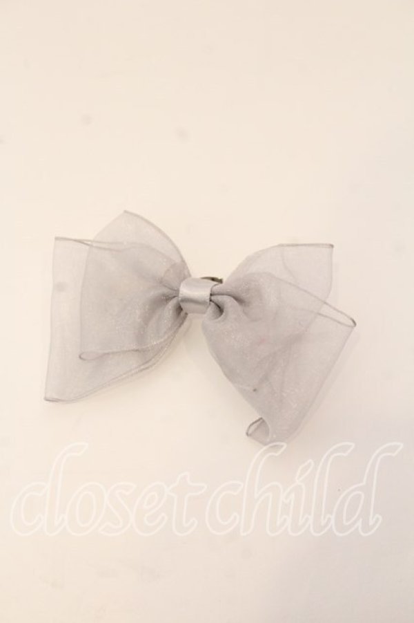 画像1: melonDOLL / ぱうーりぼんりんぐ  グレー O-25-12-26-021-LO-AC-IG-OS (1)