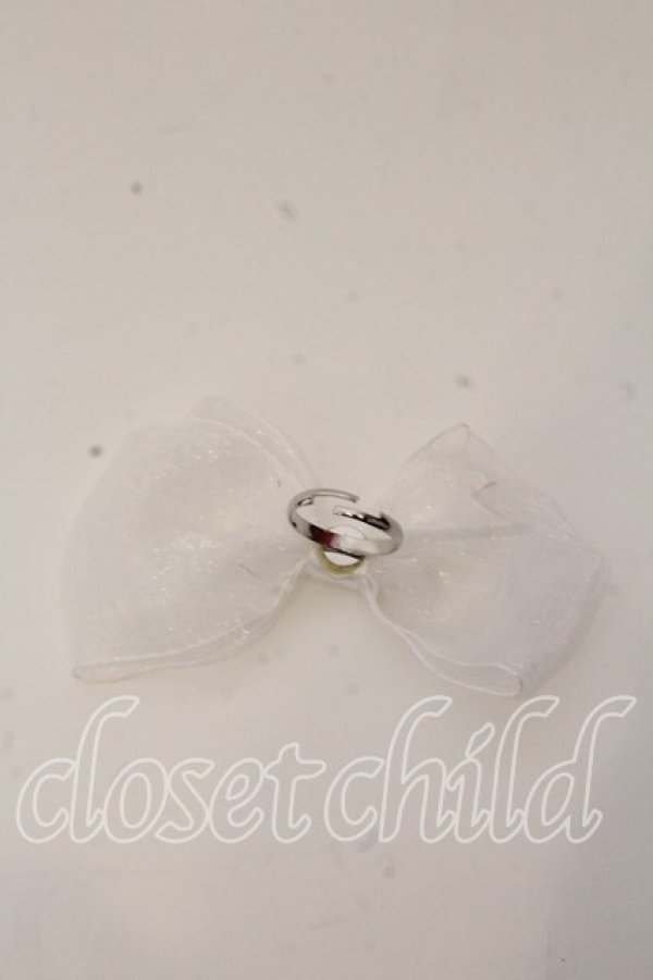 画像2: melonDOLL / ぱうーりぼんりんぐ  シロ O-25-12-26-024-LO-AC-IG-OS (2)