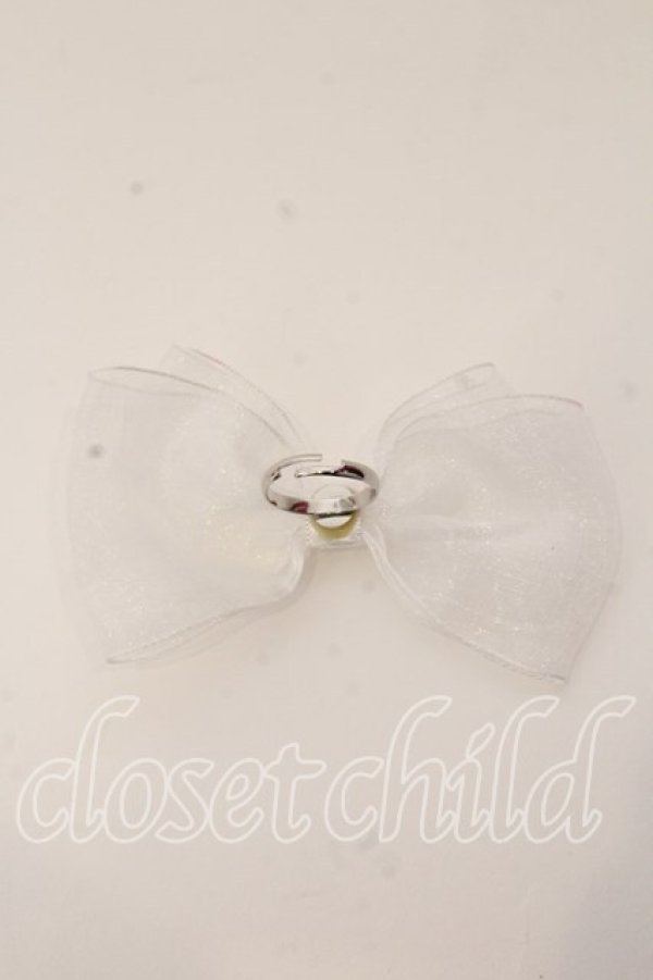 画像2: melonDOLL / ぱうーりぼんりんぐ  シロ O-25-12-26-025-LO-AC-IG-OS (2)