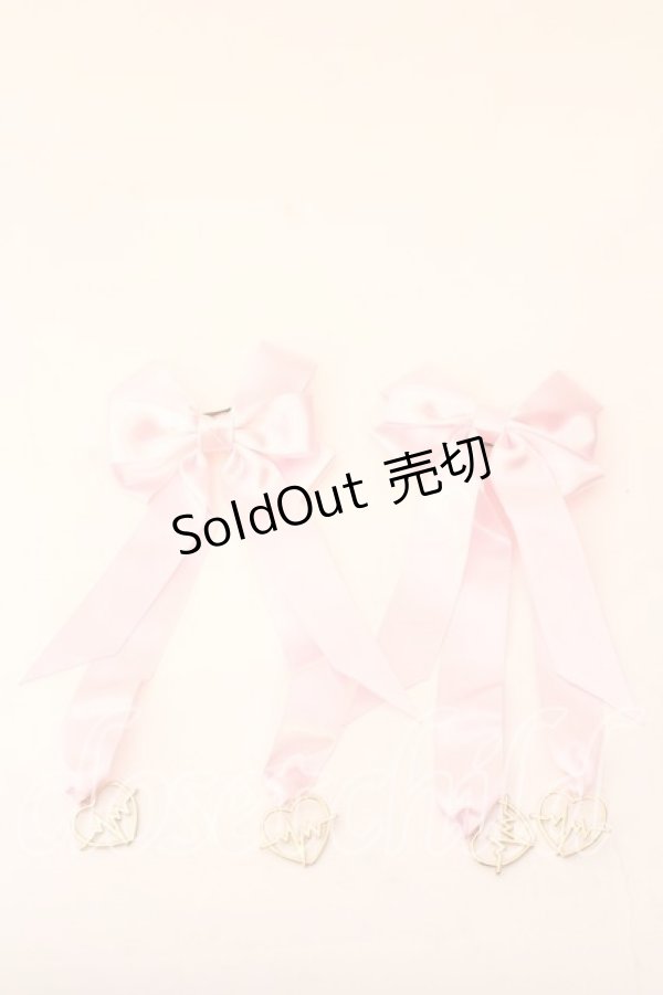 画像1: melonDOLL / ドキドキメーターりぼんバレッタ  ピンク O-25-12-26-026-LO-AC-IG-OS (1)