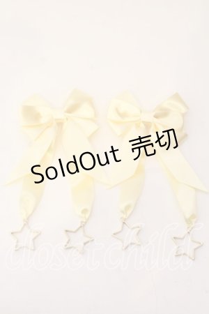 画像: melonDOLL / りぼんバレッタ  イエロー ホシチャーム O-25-12-26-030-LO-AC-IG-OS