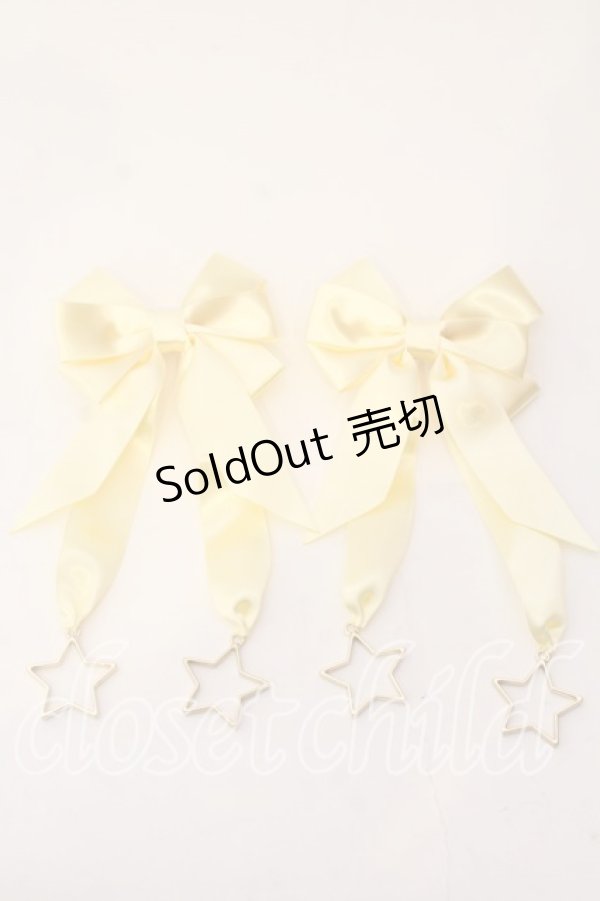 画像1: melonDOLL / りぼんバレッタ  イエロー ホシチャーム O-25-12-26-030-LO-AC-IG-OS (1)