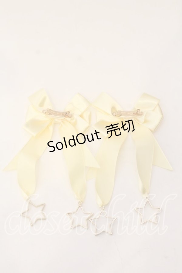 画像2: melonDOLL / りぼんバレッタ  イエロー ホシチャーム O-25-12-26-030-LO-AC-IG-OS (2)