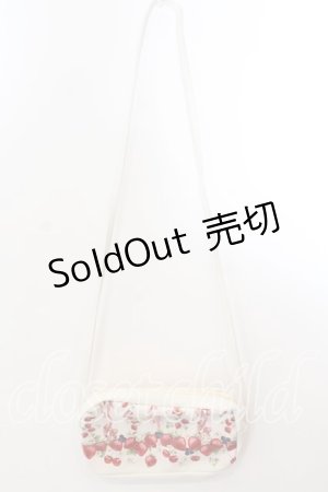 画像: BABY,THE STARS SHINE BRIGHT / いちご柄ポシェット  オフ O-25-12-26-003-BA-BG-IG-OS