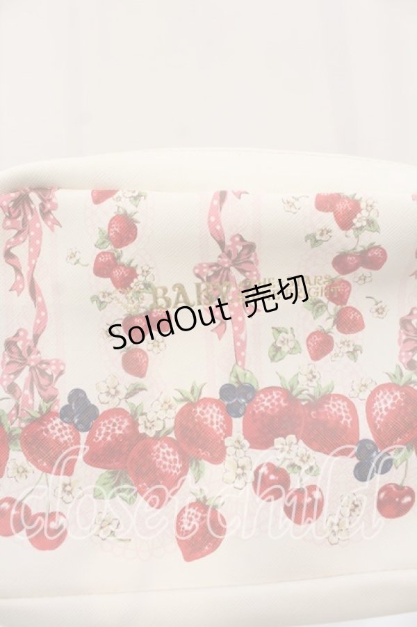 画像3: BABY,THE STARS SHINE BRIGHT / いちご柄ポシェット  オフ O-25-12-26-003-BA-BG-IG-OS (3)