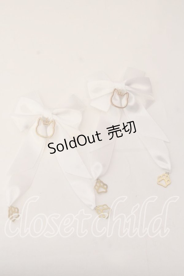 画像1: melonDOLL / にゃんにゃんりぼん  シロ O-25-12-26-047-LO-AC-IG-OS (1)