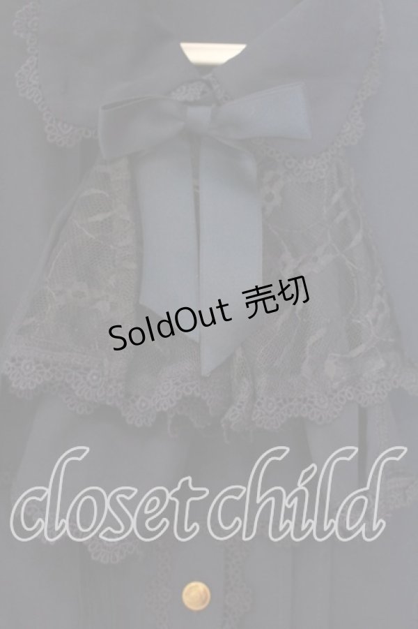 画像2: axes femme Kawaii / 3wayジャボ付きブラウス M ネイビー O-25-12-29-038-AX-BL-OW-OS (2)