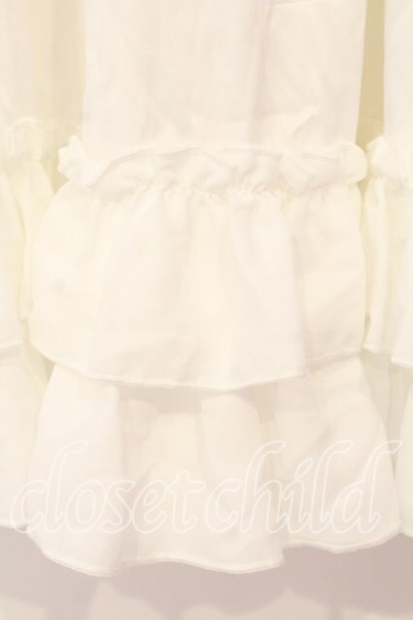 画像2: axes femme kawaii / ミディフリルペチスカート M シロ O-25-12-29-050-AX-SK-OW-OS (2)