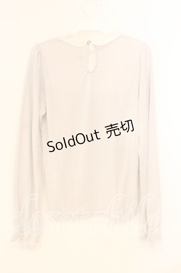 画像2: axes femme POETIQUE / 刺繍カラーカットソー M グレー O-25-12-29-053-AX-TO-OW-OS (2)