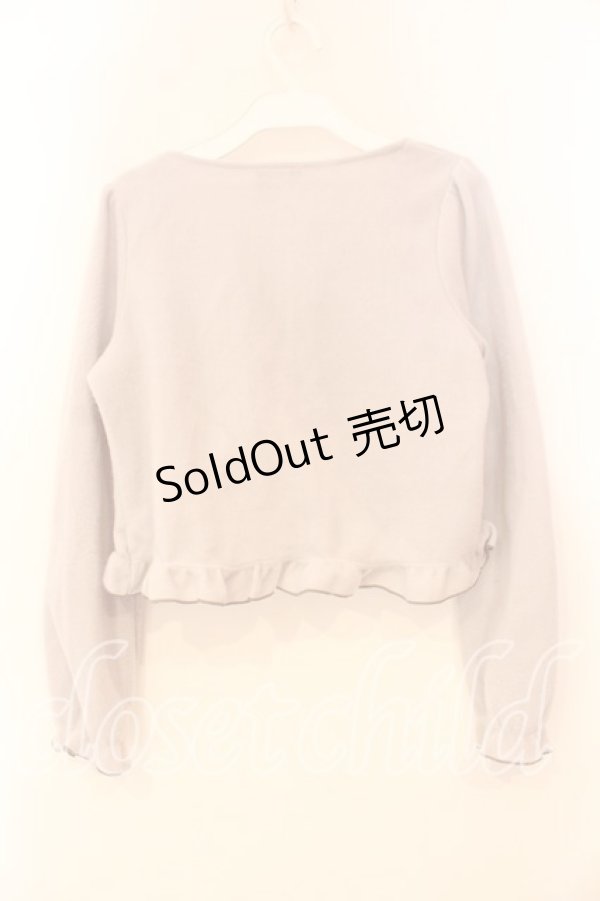 画像2: axes femme POETIQUE / ラビットカメオ刺繍起毛ボレロ M ラベンダー O-25-12-29-055-AX-TO-OW-OS (2)