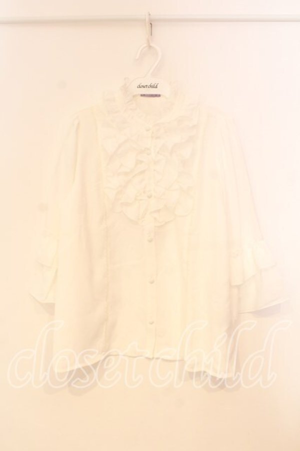 画像1: axes femme kawaii / シャルロットブラウス M シロ O-25-12-29-056-AX-BL-OW-OS (1)