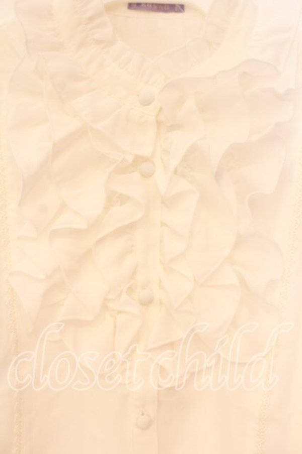 画像2: axes femme kawaii / シャルロットブラウス M シロ O-25-12-29-056-AX-BL-OW-OS (2)