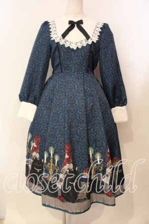 画像: axes femme kawaii / 猫会ワンピース M グリーン（ブルー系） O-25-12-29-005-AX-OP-OW-OS