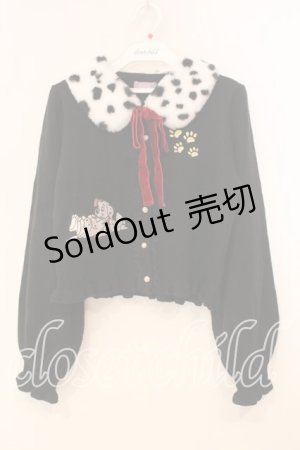 画像: axes femme Kawaii / 101匹わんちゃんカーデ M クロ O-25-12-29-058-AX-TO-OW-OS