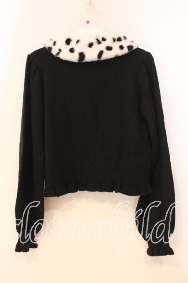 画像4: axes femme kawaii / 101匹わんちゃんカーデ M クロ O-25-12-29-058-AX-TO-OW-OS (4)