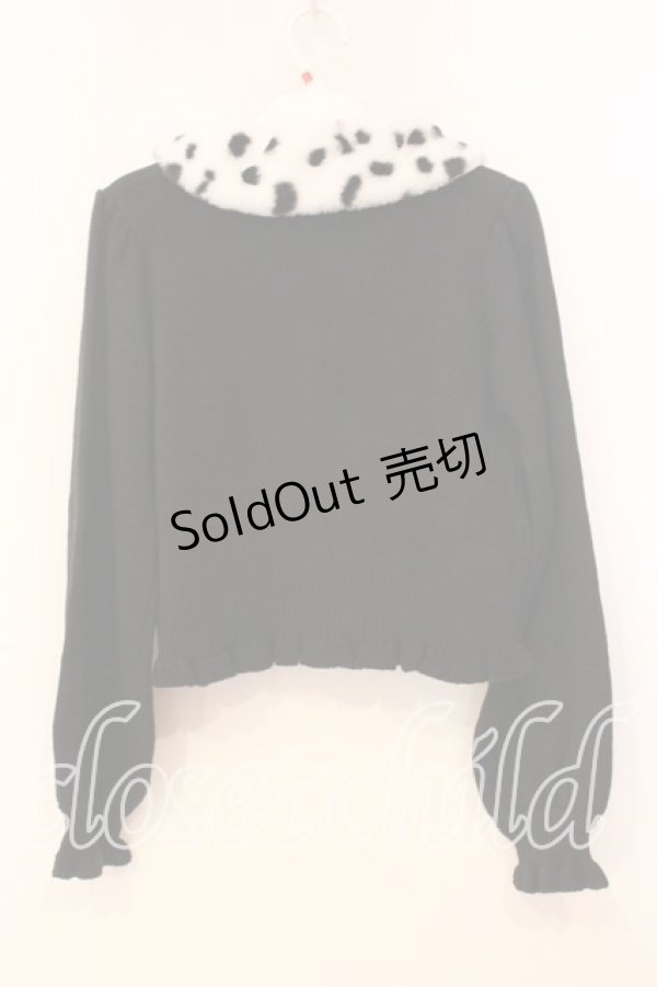 画像4: axes femme Kawaii / 101匹わんちゃんカーデ M クロ O-25-12-29-058-AX-TO-OW-OS (4)