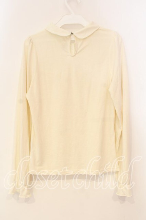 画像2: axes femme POETIQUE / 刺繍カラーカットソー M キナリ O-25-12-29-062-AX-TO-OW-OS (2)