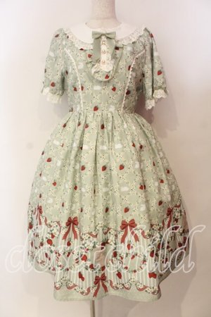 画像: axes femme kawaii / ベリーフィールズワンピース M グリーン O-25-12-29-006-AX-OP-OW-OS