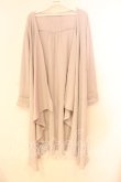 画像1: axes femme / 後ろレースアップトッパーカーディガン  グレー O-25-12-29-081-AX-TO-IG-OS (1)