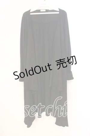 画像: axes femme / 後ろレースアップトッパーカーディガン  クロ O-25-12-29-082-AX-TO-IG-ZT510