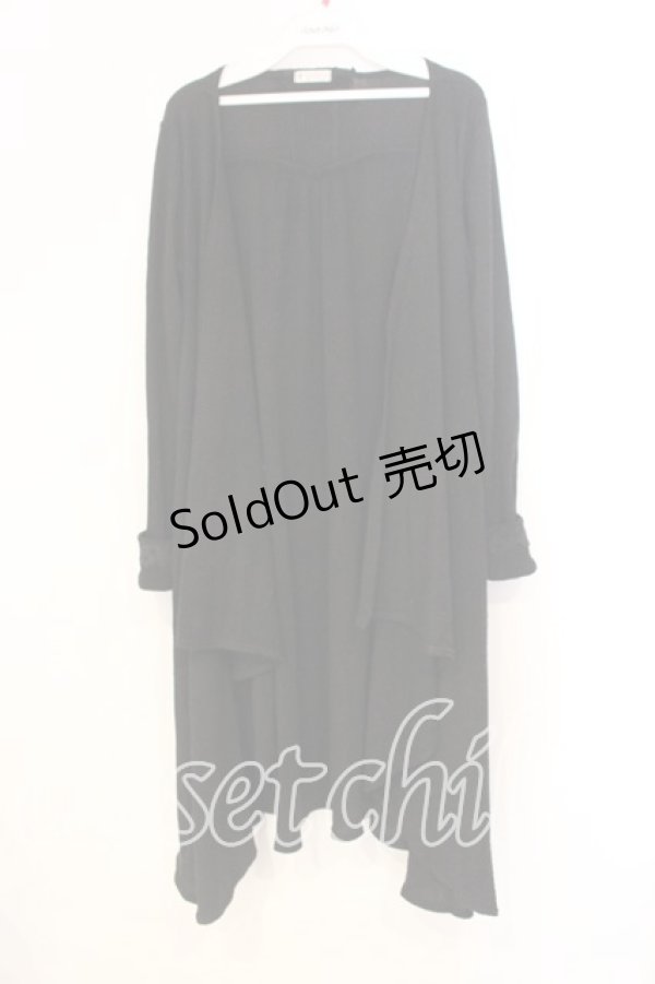 画像1: axes femme / 後ろレースアップトッパーカーディガン  クロ O-25-12-29-082-AX-TO-IG-ZT510 (1)