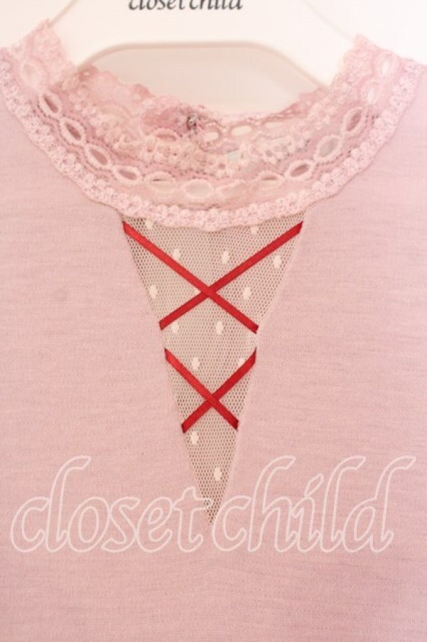 画像2: MILK / レッドシューズワンピース  ベビーピンク O-25-12-29-084-ML-OP-OW-OS (2)