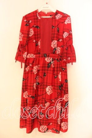 画像: MILK / ラヴィアンローズロゼドレス  レッドベース O-25-12-29-085-ML-OP-OW-OS