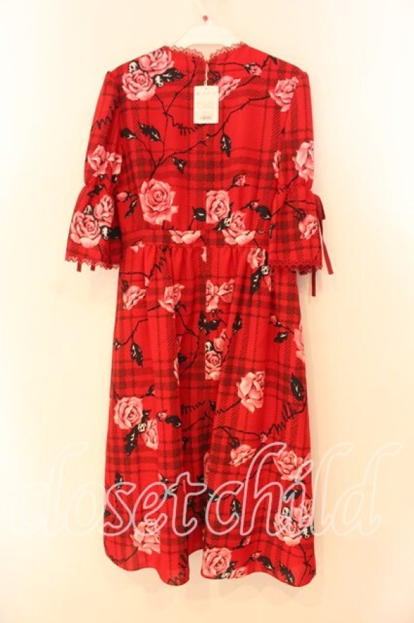 画像4: MILK / ラヴィアンローズロゼドレス  レッドベース O-25-12-29-085-ML-OP-OW-OS (4)