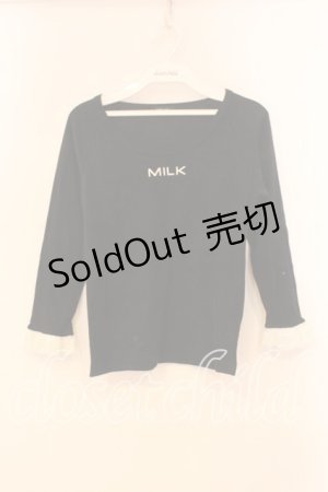 画像: MILK / ロゴトップス  クロ O-25-12-29-087-ML-TO-OW-OS