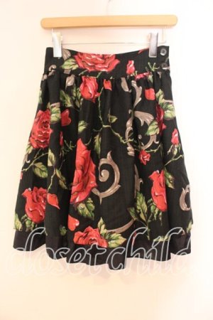 画像: MILK / ロージーローズスカート  ブラックローズ O-25-12-29-090-ML-SK-OW-OS