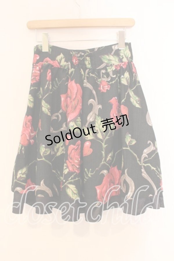 画像3: MILK / ロージーローズスカート  ブラックローズ O-25-12-29-090-ML-SK-OW-OS (3)