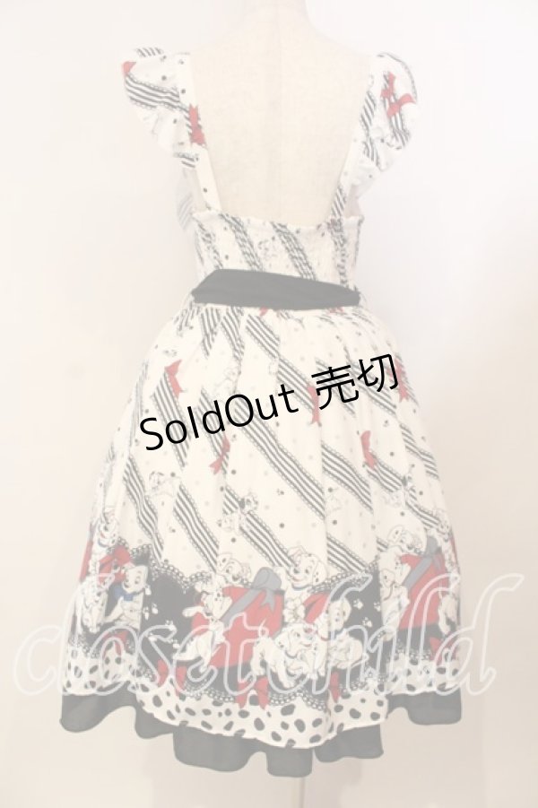 画像4: axes femme kawaii / 101匹わんちゃん/ワンピース M シロ×クロ O-25-12-29-007-AX-OP-OW-OS (4)