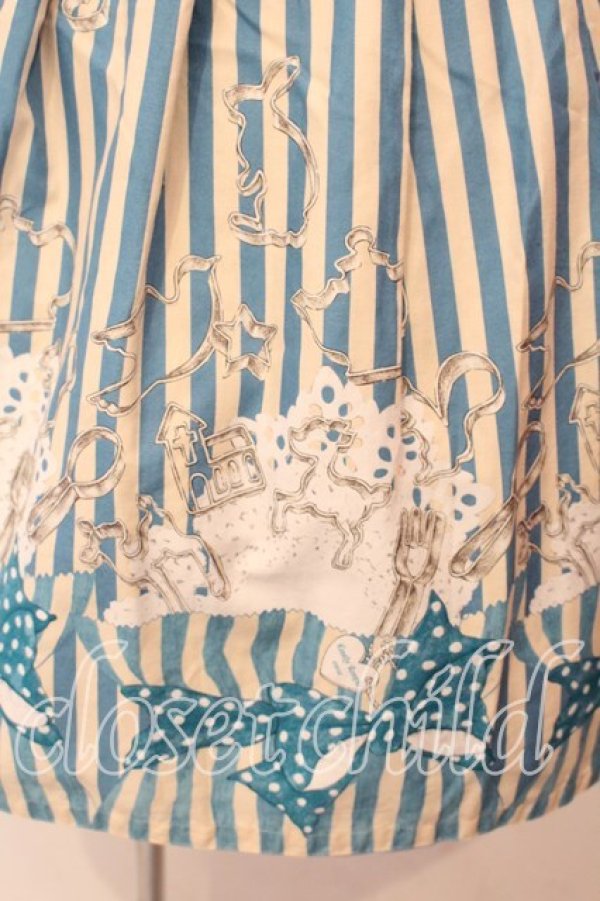 画像2: Emily Temple cute / Cookie pop ノースリーブワンピース  ブルー O-25-12-29-009-ET-OP-OW-OS (2)