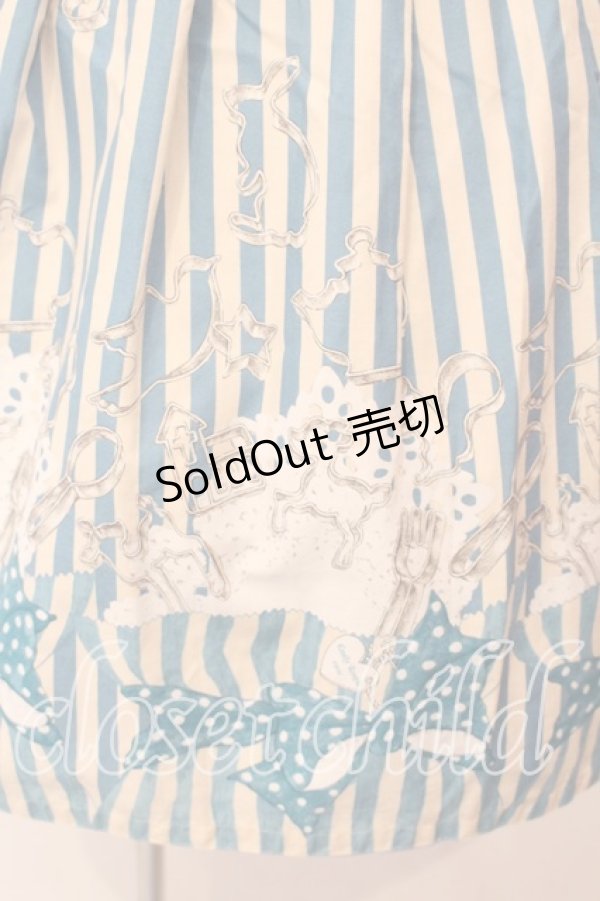 画像2: Emily Temple cute / Cookie pop ノースリーブワンピース  ブルー O-25-12-29-009-ET-OP-OW-OS (2)