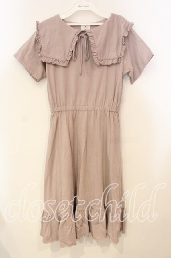 画像1: merry jenny / フリルセーラーカラーカットワンピース F ピンク O-25-12-29-017-LO-OP-OW-OS (1)